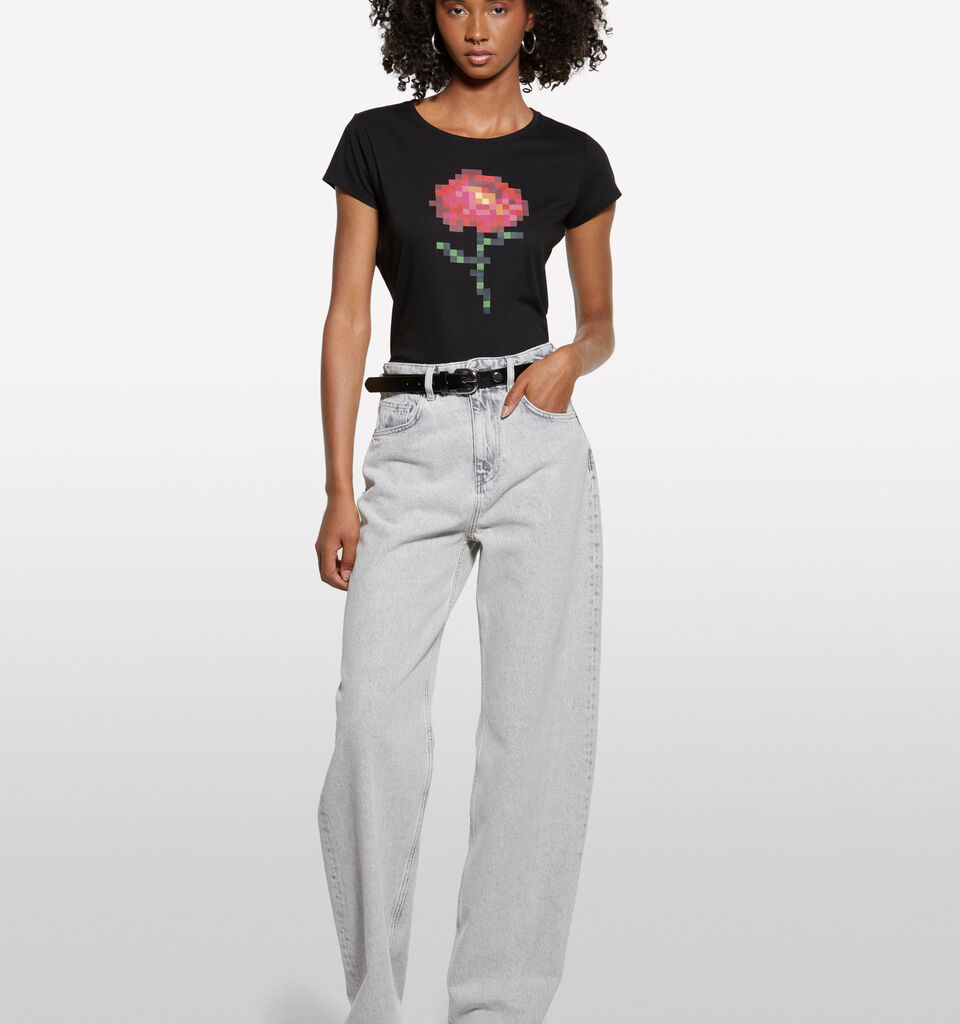 Graue Jeans mit weiter Passform - palazzo jeans für damen - Grau | Sisley image number 1